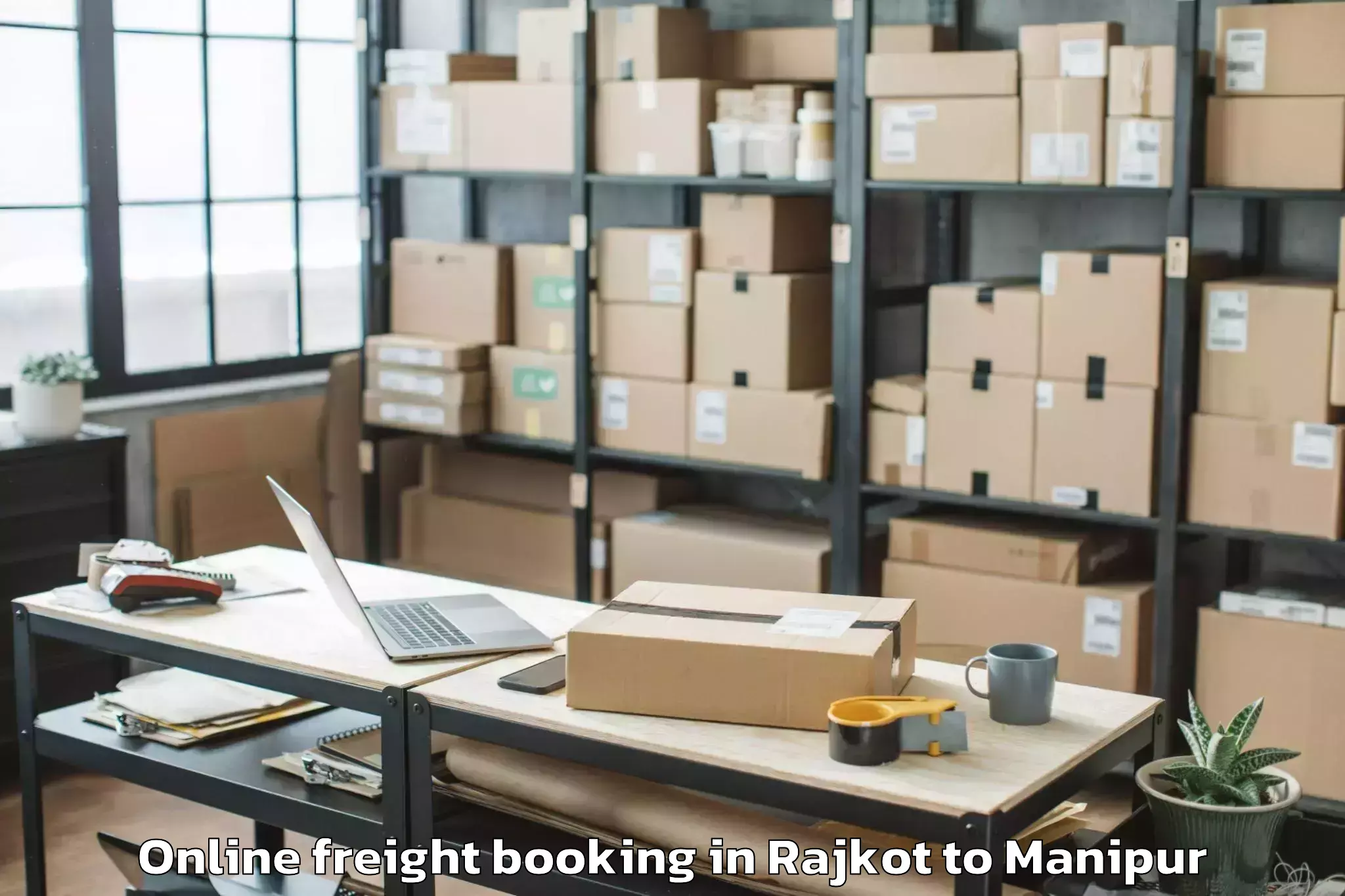 Book Your Rajkot to Manipur University Imphal Online Freight Booking Today